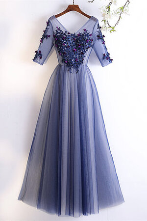 Normale Taille Junoesque Konservatives Romantisches Ballkleid mit Bordüre - Bild 1