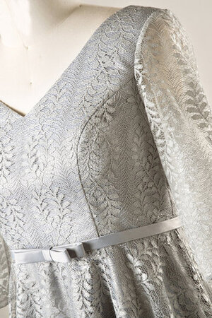 Robe mère de mariée éblouissant avec ruban avec décoration dentelle naturel solennel - Photo 8