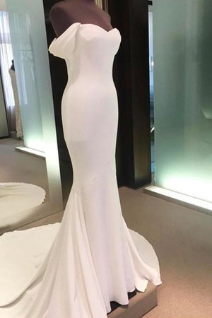 Abito da sposa con manica corte a sala giunonico in chiffon all aperto lunghi - Foto 3