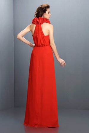 Prinzessin A-Line Anständiges Formelles Abendkleid mit Blume - Bild 2