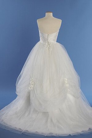Perlenbesetztes Outdoor klassisches Herz-Ausschnitt bodenlanges Brautkleid mit Juwel Mieder - Bild 2
