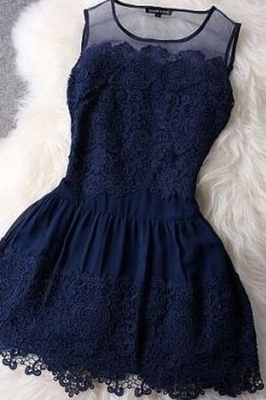 Robe fête de la rentrée courte facile decoration en fleur avec chiffon avec sans manches - Photo 2