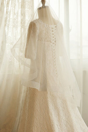 Robe de mariée a eglise longueru au niveau de sol rêveur luxueux naturel - Photo 7