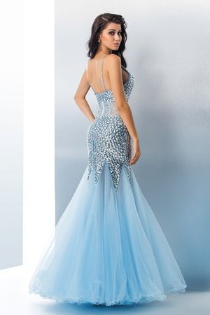 Reißverschluss Ärmelloses Meerjungfrau Stil Bezauberndes Ballkleid mit Pailletten - Bild 2