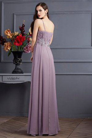 Robe de bal longue jusqu'au sol avec perle de tour de ceinture empire avec chiffon - Photo 2