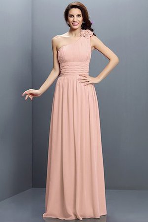 Prinzessin One Schulter Reißverschluss Bodenlanges Sittsames Brautjungfernkleid - Bild 21