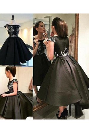 Normale Taille Paillettenbesetztes Satin Prinzessin Abiballkleid aus Paillette - Bild 1