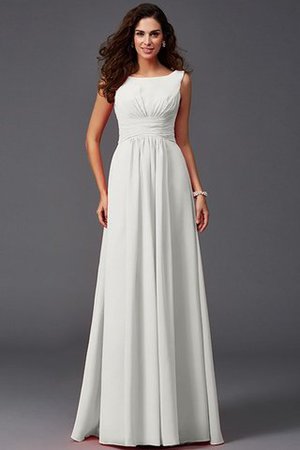 Chiffon Prinzessin Anständiges Brautjungfernkleid mit Rüschen ohne Ärmeln - Bild 16