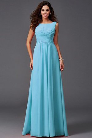 Chiffon Prinzessin Anständiges Brautjungfernkleid mit Rüschen ohne Ärmeln - Bild 2