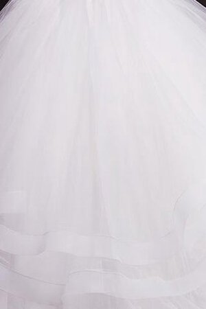 Satin Tüll Organza Paillette bodenlanges Brautkleid mit Jacke - Bild 4
