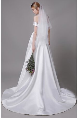 Einzigartig A-Line Ärmelloses Anständiges Einfaches Brautkleid - Bild 3
