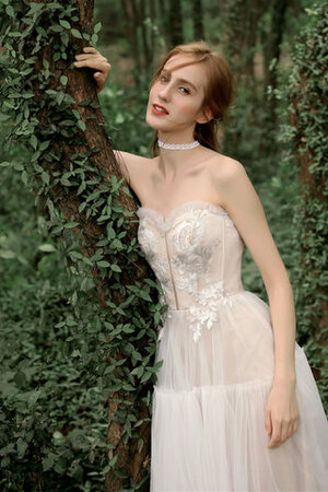 Abito da sposa in pizzo romantico retro con increspature in raso bellissimo - Foto 2