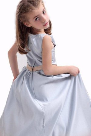Robe de cortège enfant plissage longue manche nulle col u profond - Photo 4
