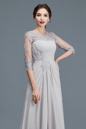 Dreiviertel Länge Ärmeln Prinzessin Ewiges Bodenlanges Brautmutterkleid mit Rüschen - Bild 7