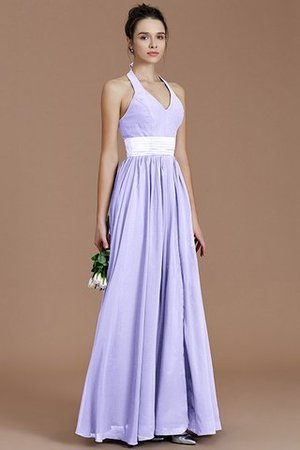 Robe demoiselle d'honneur naturel a-ligne avec ruban dénudé ceinture - Photo 22