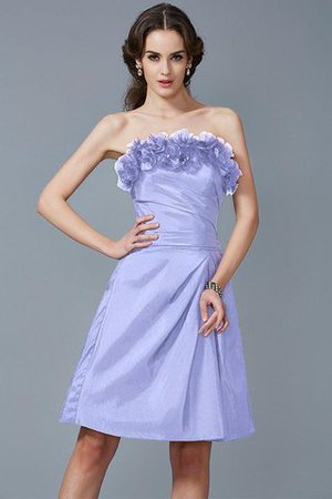 Robe demoiselle d'honneur facile en taffetas de fourreau de bustier fermeutre eclair - Photo 17