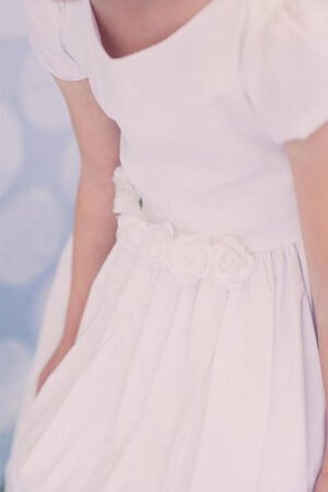 Vestido de Floristas en Satén de Manga corta de Hasta el Tobillo de Escote redondo - Foto 3