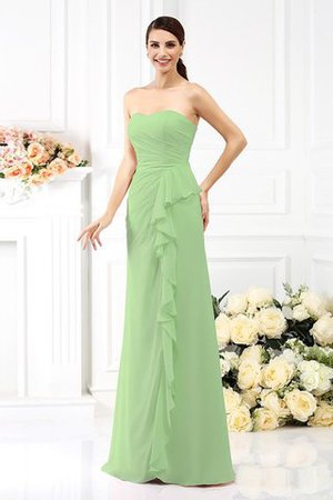 Trägerloser Ausschnitt Ärmelloses Prinzessin Empire Taille Anständiges Brautjungfernkleid - Bild 26