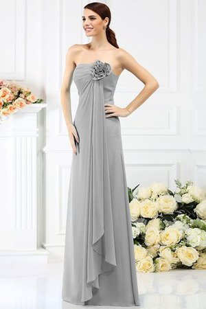 Robe demoiselle d'honneur longue avec fleurs avec chiffon de bustier ligne a - Photo 27