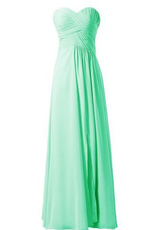 Robe demoiselle d'honneur plissage naturel ruché ligne a avec chiffon - Photo 1