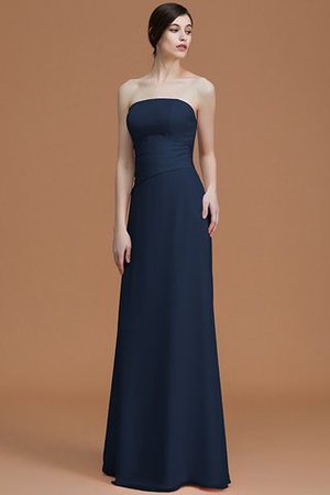 Natürliche Taile Trägerlos A Linie Gerüschtes Prinzessin Brautjungfernkleid - Bild 16
