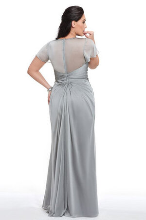 Enges Zauberhaft Kurze Ärmeln Exklusive Abendkleid mit Quadrat Ausschnitt - Bild 4