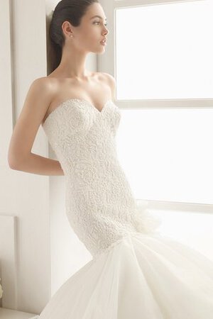 Geschichtes keine Taille Ärmellos bodenlanges extravagantes Modern Brautkleid - Bild 3
