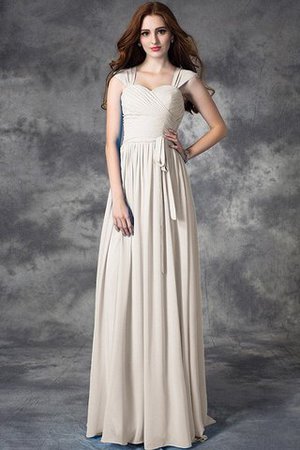 Robe demoiselle d'honneur longue de princesse de lotus en chiffon a-ligne - Photo 19