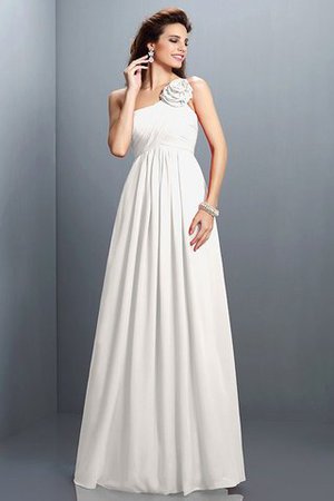 Ärmelloses A Linie Reißverschluss Plissiertes Brautjungfernkleid aus Chiffon - Bild 29