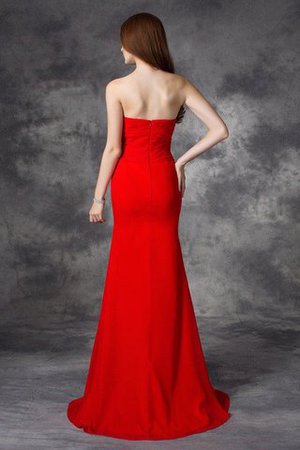Robe demoiselle d'honneur longue naturel de sirène avec chiffon ruché - Photo 30