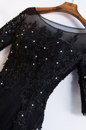 Faszinierend Modernes Elegantes Ballkleid mit Applike mit Bootsförmiger Ausschnitt - Bild 3