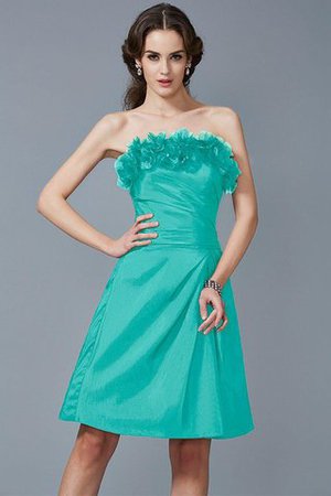 Robe demoiselle d'honneur facile en taffetas de fourreau de bustier fermeutre eclair - Photo 15