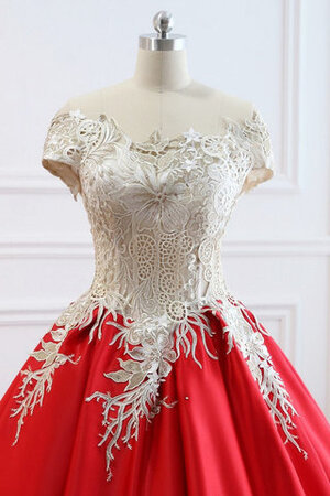 Schlussverkauf Trägerloser Ausschnitt Halle Formelles Prächtiges Brautkleid - Bild 6