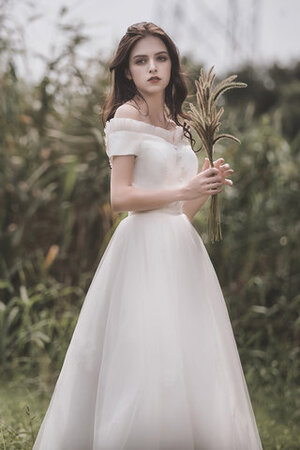 Abito da sposa a riva a-line brillante favola naturale moda - Foto 3