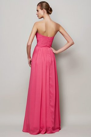Vestido de Fiesta en Gasa de Largo de Plisado de Sin mangas de Escote Corazón - Foto 2