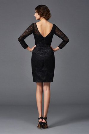 Abito mamma Sposa Mini Al Ginocchio Cerniera V-Scollo con Maniche Lunghe - Foto 2
