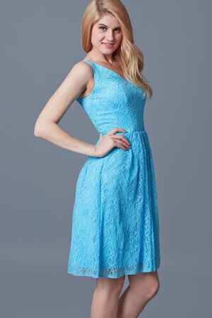 Robe de cocktail facile plissage a-ligne avec sans manches fermeutre eclair - Photo 4