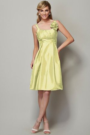 Spaghetti Träger Prinzessin Taft Einfaches Brautjungfernkleid mit Breiter Träger - Bild 8