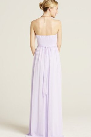 Robe demoiselle d'honneur plissé longue de col en cœur ruché - Photo 12