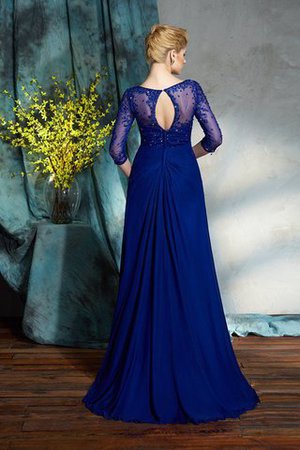 Robe mère de mariée brillant naturel longue v encolure fermeutre eclair - Photo 2