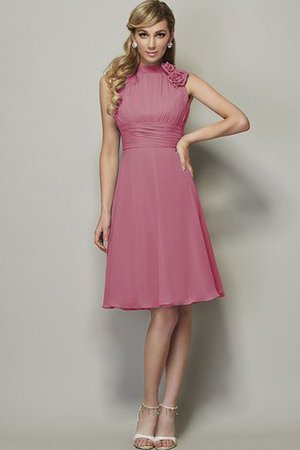 Vestido de Dama de Honor de Corte-A de Escote con cuello Alto de Drapeado - Foto 28