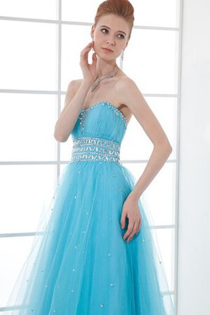 Robe de quinceanera avec sans manches avec perle ligne a - Photo 3