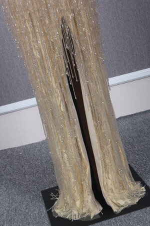 Leuchtenden Ewiges Satin V-Ausschnitt Schickes Ballkleid - Bild 6