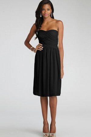 Robe demoiselle d'honneur courte ruché croisade de bustier en chiffon - Photo 33