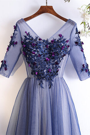 Robe de bal a-ligne avant-gardiste romantique longue intemporel - Photo 3