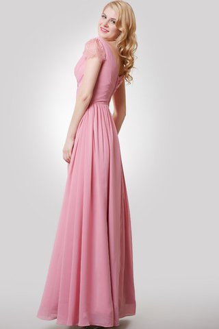 Elegante Vestido de Dama de Honor de Sin mangas de Hasta el suelo de Manga tapada - Foto 2