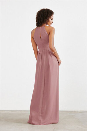 Abito da damigella alla moda con cascata volant moderno a-line a terra in chiffon - Foto 3