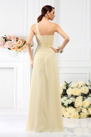 Vestido de Dama de Honor de Corte-A de Hasta el suelo de Cremallera de Largo - Foto 30