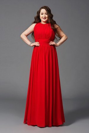 Robe de bal solennelle avec chiffon jusqu'au sol manche nulle avec zip - Photo 3