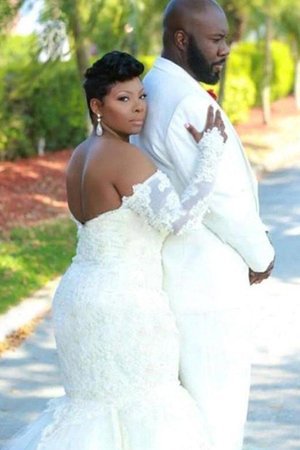Abito da sposa splendente lusso spazzola treno oversize in pizzo lunghi - Foto 2